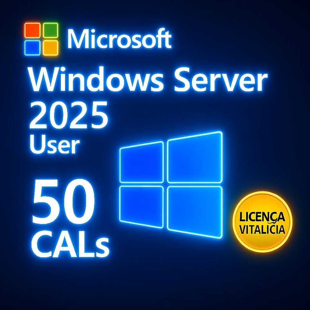 50 User CALs Windows Server 2025 - Licença Digital - ESD