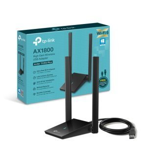 PLACA DE REDE WIFI TP-LINK AX1800, USB 3.0, 2 ANTES, 5/2.4GHZ, BLACK - ARCHER TX20U PLUS - Imagem 3