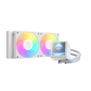 WATER COOLER 240MM GAMDIAS CHIONE P5-240, ARGB, DISPLAY LCD, WHITE - CHIONE P5-240 WH - Imagem 2