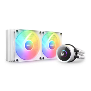 WATER COOLER 240MM NZXT KRAKEN 240 RGB, DISPLAY LCD, WHITE - RL-KR240-W1 - Imagem 3