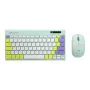 Kit Teclado e Mouse C3Tech Sem Fio 2,4GHz USB Nano Verde - K-W71GN