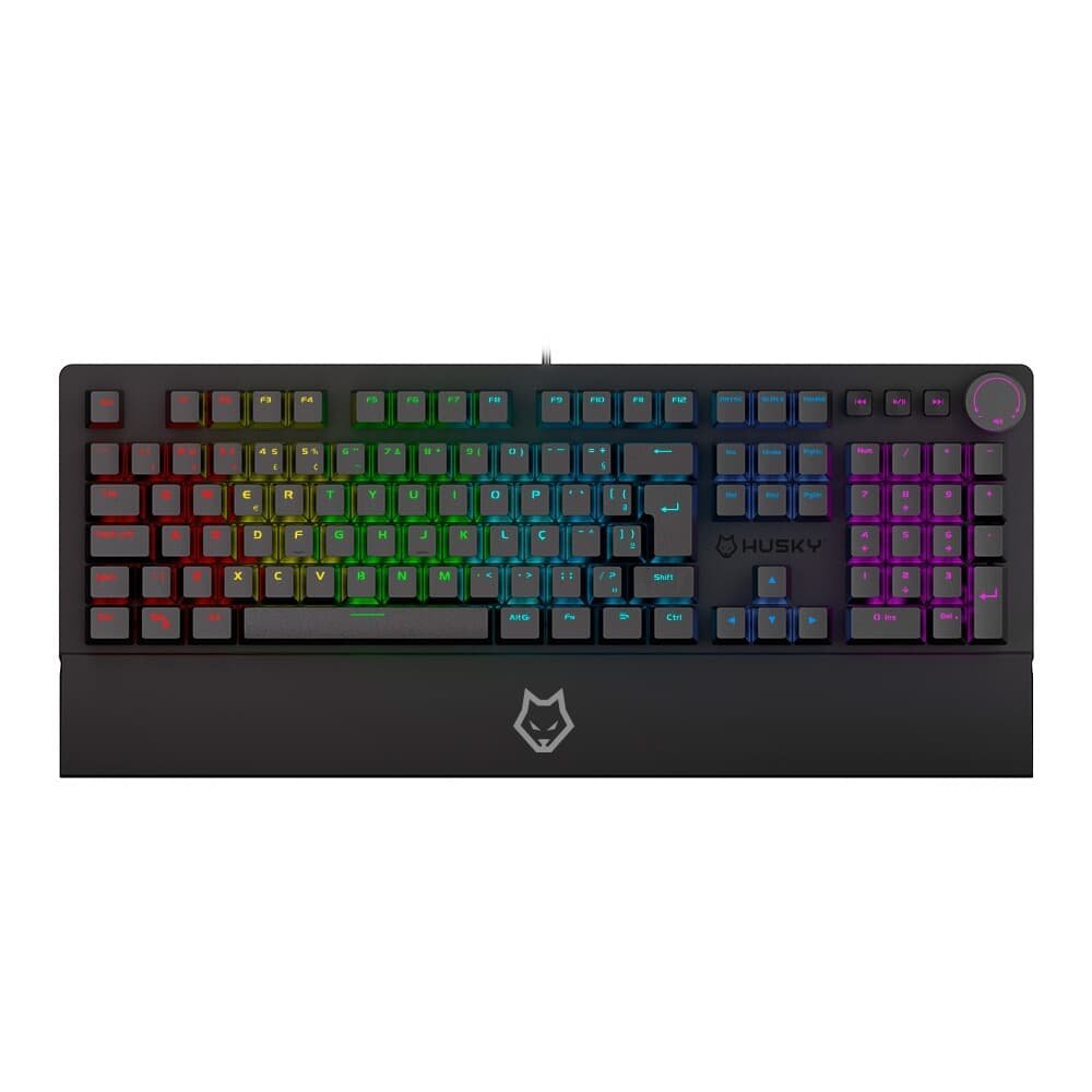 Teclado Mecânico Redragon Gamer Castor RGB Preto Switch Brown - K631-RGB (PT-BROWN)