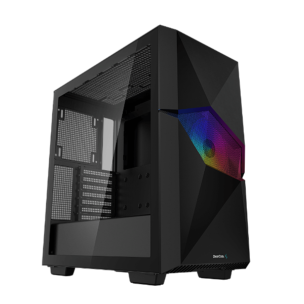 Gabinete DeepCool Cyclops Black Mid Tower E-ATX Black Com 1 Fan - R-BKAAE1-C-1
