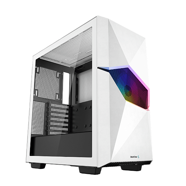 Gabinete DeepCool Cyclops White Mid Tower E-ATX White Com 1 Fan - R-WHAAE1-C-1
