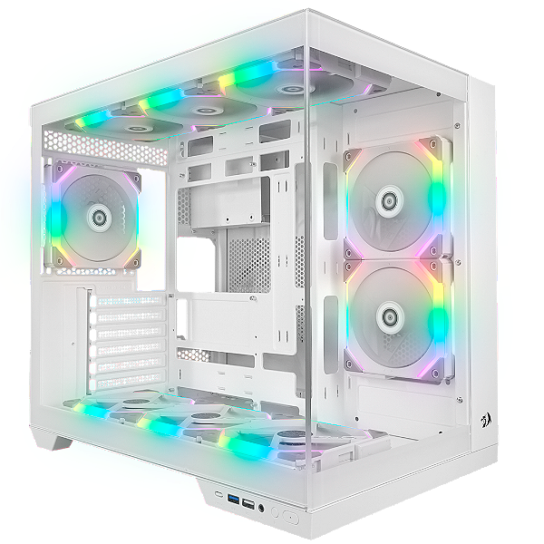 Gabinete Redragon Wideload PRO Branco - CA-604W-PRO