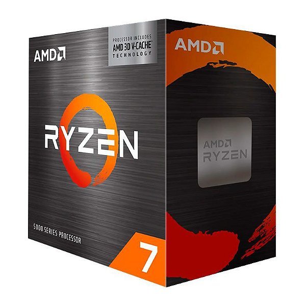 Processador AMD Ryzen 7 5800X3D 3.4GHz/ 4.5GHz Octa-Core 36MB AM4 - 100-100000651WOF