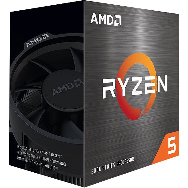 Processador AMD Ryzen 5 5600X 3.7GHz/ 4.6GHz Hexa-Core 35MB AM4 - 100-100000065BOX