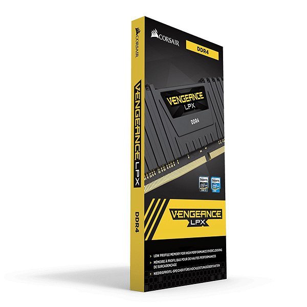 Memória Corsair Vengeance LPX Preta 16Gb (1x16Gb) 2400Mhz C16 DDR4 - CMK16GX4M1A2400C16