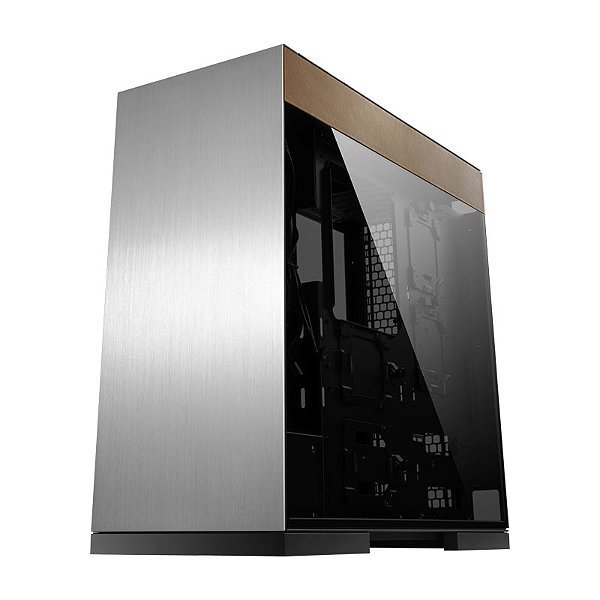 Gabinete Gamer Geometric Future Model 8 Cowboy Prata e Couro - GEO-M8-COW