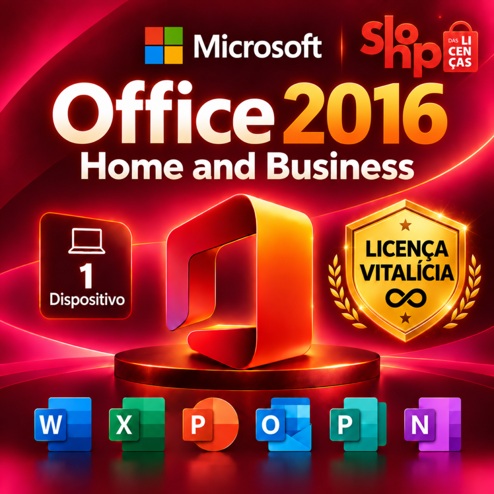 Office 2016 Home And Business - Licença Digital - ESD