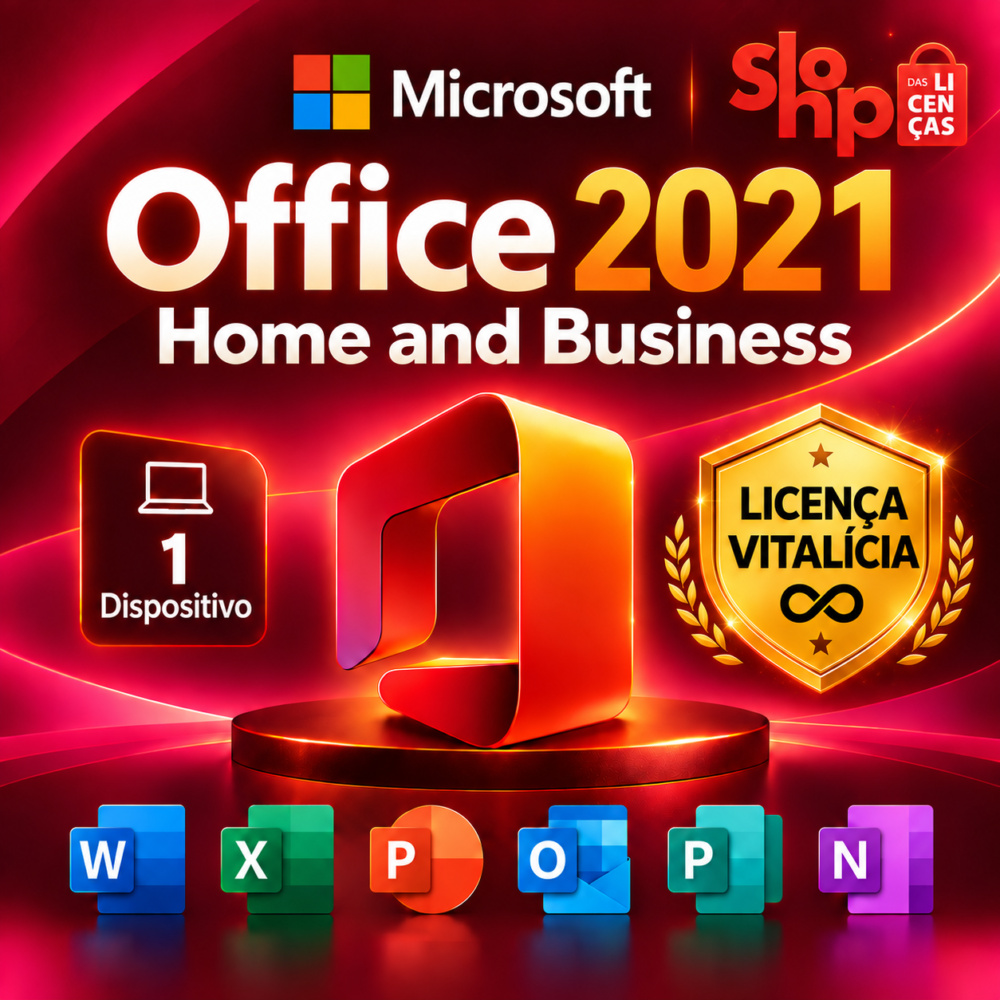 Office 2021 Home And Business - Licença Digital - ESD
