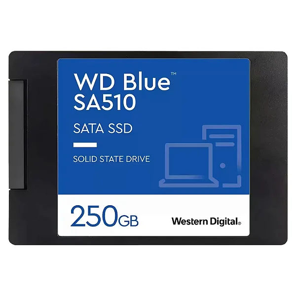 SSD 250GB Western Digital WD Blue SA510 SATA 2.5 560MBs/510MBs - WDS250G3B0A