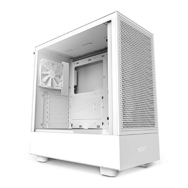 Gabinete NZXT H5 FLOW Branco - CC-H51FW-01