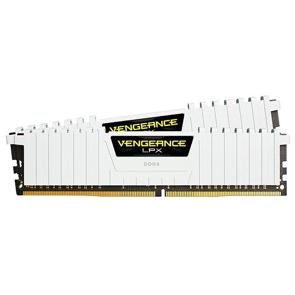 Memória RAM Corsair Vengeance 16GB (2x8GB) DDR4 3200MHZ C16 Branca - CMK16GX4M2B3200C16W