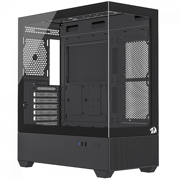 Gabinete Gamer Redragon Reflect Flow Vidro Temperado Mid Tower Black - CA-606B