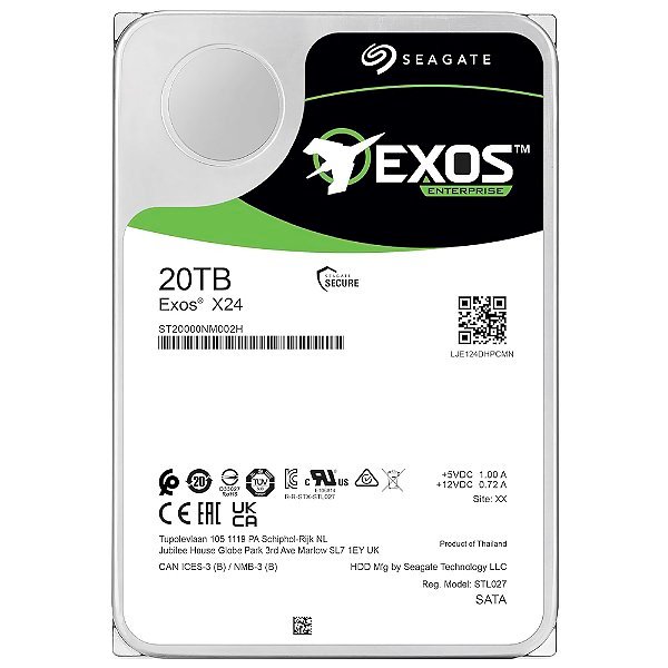 HD 20TB Seagate Exos X24 Enterprise 3.5