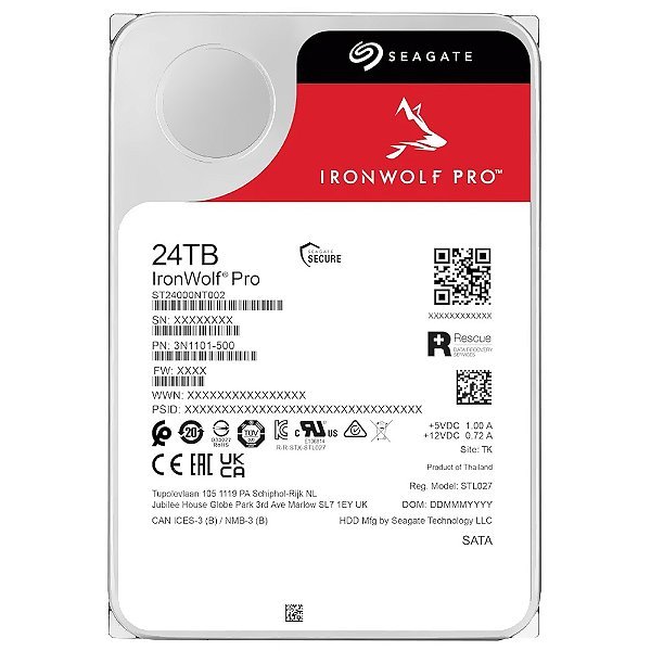HD Seagate 24TB IronWolf Pro 3.5