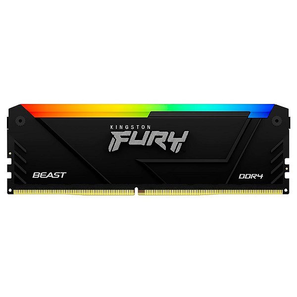 Memória RAM Kingston Fury Beast RGB 32GB DDR4 3200MHz C16 - KF432C16BB2A/32