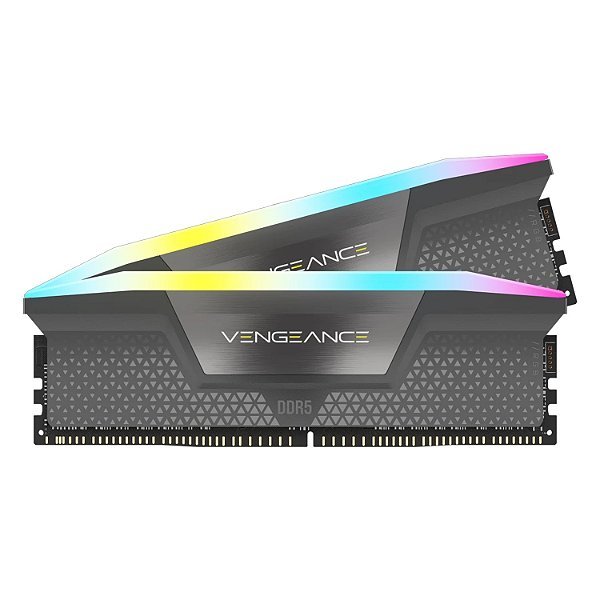 Kit 2 Módulos Estéticos Corsair Vengeance RGB DDR5 Cinza (Sem Memória)