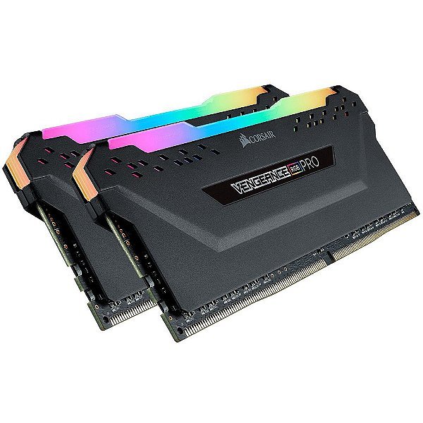 Memória RAM Corsair Vengeance Pro RGB 16GB (2x8GB) DDR4 2666 MHz C16 - CMW16GX4M2A2666C16
