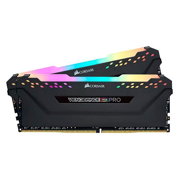 Memória RAM Corsair Vengeance Pro RGB 16GB (2x8GB) DDR4 3200MHz C16 - CMW16GX4M2Z3200C16