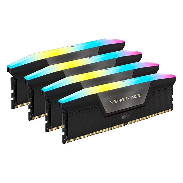 Memória RAM Corsair Vengeance RGB 96GB (4x24GB) DDR5 6000MHz C30 - CMH96GX5M4B6000C30