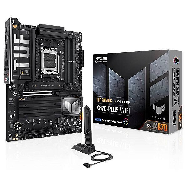 Placa Mãe ASUS TUF Gaming X870-PLUS Wi-Fi DDR5 AM5 ATX