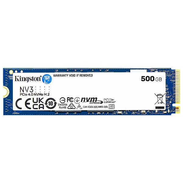 SSD 500GB Kingston NV3 M.2 2280 5000MBs/3000MBs - SNV3S/500G