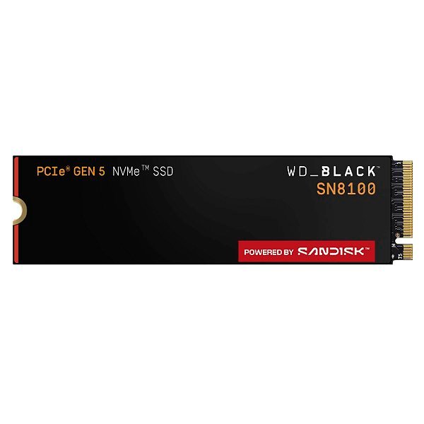 SSD 1TB Western Digital WD_BLACK SN8100 M.2 NVMe PCIe 5.0 14900MB/s 11000MB/s - WDS100T1X0M